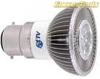 MR16 spotje B22D 230V 1W Luxeon neutraalwit 38° led spot 120Lm - led spots