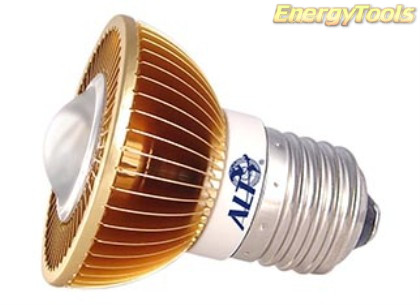 MR16 spotje E27 230V 7W Cree warmwit 38° led spot 355Lm - led spots