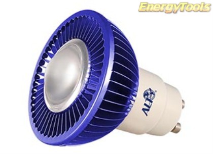 MR16 spotje GU10 230V 3W Luxeon blauw 38° led spot 65Lm - led spots