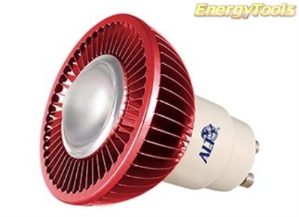 MR16 spotje GU10 230V 3W Luxeon rood 60° led spot 100Lm - led spots