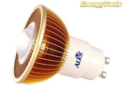 MR16 spotje GU10 230V 1W Luxeon warmwit 60° led spot 70Lm - led spots