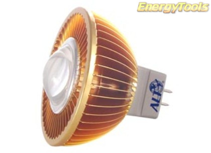 MR16 spotje GU5.3 12V 3W Luxeon warmwit 38° led spot 125Lm - led spots