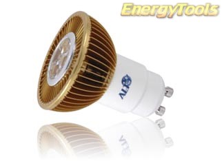 Led spot GU10 MR16 230Volt 7Watt warm wit 400Lm 15° Luxeon - led spots