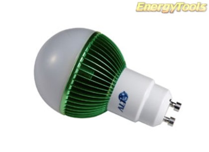 Led kogel GU10 G19 230V 3W groen 200Lm 180° Luxeon Rebel - led kogellampen