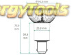 MR16 BA15D led spotje 12V Cree XT-E 7W